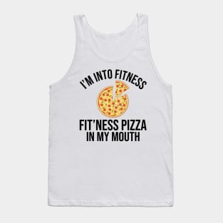 Fitness Pizza In My Mouth Tank Top